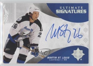 2020 Upper Deck Ultimate Collection Signatures Martin St Louis #US-MS Auto HOF