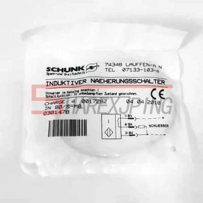 1PC New SCHUNK 0301478 IN 80/S-M8 Inductive Proximity Switch - Image 1 of 2