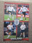 Early 2000's England Soccer Poster.  Beckham, Gerrard, Butt & Lampard