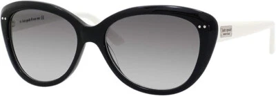New Kate Spade New York KS Angelique/s Sunglasses 0FU8/Y7 Black Cream 55mm - Image 1 of 2