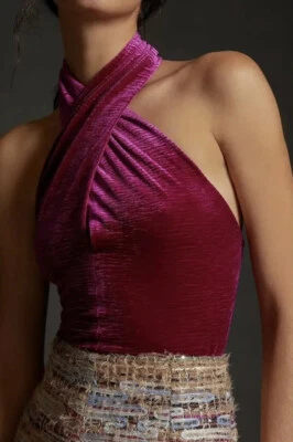 Anthropologie DOLAN 左海岸天鹅绒吊带背心粉色 -XL - 全新带标签! — 第 1/4 张图片