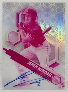 2018 Topps Bowman Tek Jeren Kendall 1/1 Rookie Auto ON-CARD Prospects LA Dodgers - Picture 1 of 4