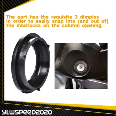 Fit For 2019 2020 2021 2022 Ford Ranger XL & XLT Ignition Trim Ring Bezel-Black - Image 1 of 4