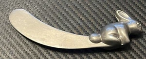 MARIPOSA Bunny Rabbit Cheese Spreader Butter Knife 1996 Signed - Picture 1 of 2