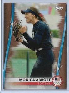 RARE 2020 TOPPS OLYMPICS MONICA ABBOTT BRONZE CARD #24 ~ USA SOFTBALL 2021 ~ QTY - Picture 1 of 2