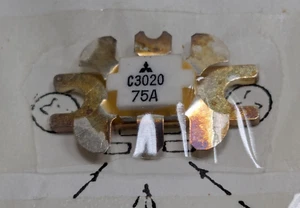 NOS MITSUBISHI 2SC3020 (SI NPN 10W 400-512MHz 12,5V) - KENWOOD TK-801S - Zdjęcie 1 z 2