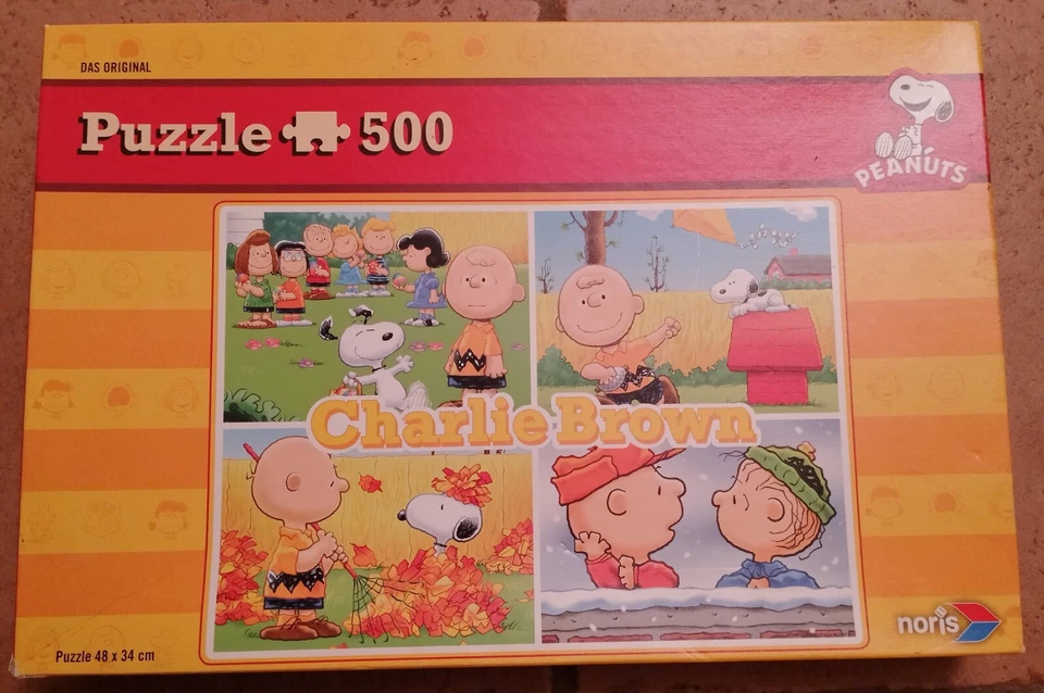 PUZZLE NORIS, Peanuts Charlie Brown Puzzle 500 pezzi SNOOPY, raro!!! - Immagine 1 di 4