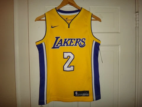 Youth Nike Lonzo Ball Los Angeles Lakers Icon Edition Swingman Jersey S (8) Cover
