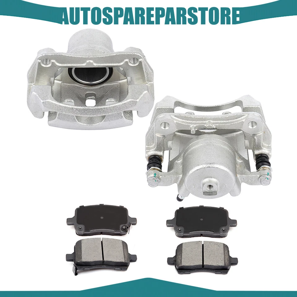 Front Brake Calipers and Ceramic pads For 2005 2006 2007 2008 -2010 Pontiac G6 - Image 1 of 4