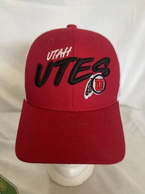 University of Utah Utes Zephyr Embroidered Snapback Trucker Cap Hat Mesh Back - Image 1 of 4