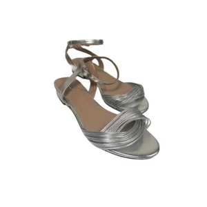 Brash Women's Flat Sandals Silver Metallic 9.5M - Picture 1 of 5