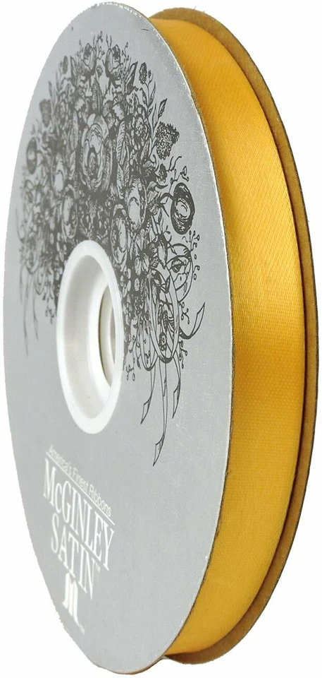 McGinley 缎面醋酸纤维,橙色 - 100 码 x 9/16 英寸 (282223-035) — 第 1/2 张图片