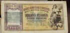 Banconota 100 FRANCHI REGNO D'ITALIA - BANCA NAZIONALE D'ALBANIA GENNAIO 1940