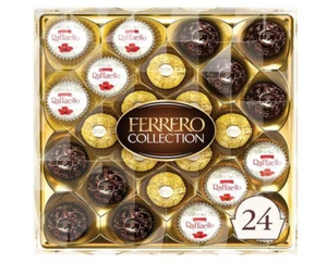 Ferrero Rocher, 24 unidades, Premium Gourmet Surtido Avellana Leche Chocolate, Dar - Imagen 1 de 7