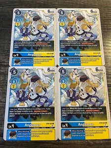 x4 Angemon BT8-024 C Playset Digimon TCG New Awakening - Photo 1 sur 1