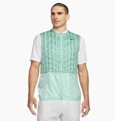 NWT MEN'S NIKE GOLF THERMA FIT ADV REPEL FULL ZIP VEST DX6078-346 JADE ICE SZ XL - Image 1 of 4