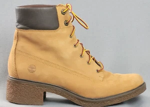 Timberland Brinda Botas de Nobuck con Cordones para Mujer Trigo Talla 8.5 Goma Curación *Leer - Imagen 1 de 18