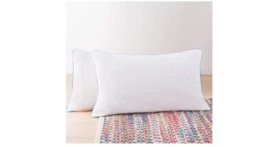 Pacote com dois travesseiros de espuma de memória em gel triturado LINENSPA – travesseiro de cama de resfriamento lateral - Imagem 1 de 4