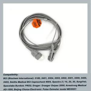 Sonda clip orecchio adulto sensore SpO2 pulsossimetri compatibile con BCI 3304 - Foto 1 di 13
