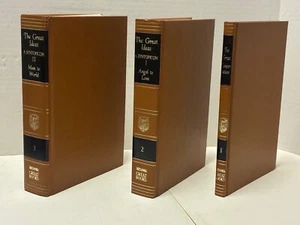 Signed Mortimer Jerome Adler Great Books Great Ideas A Syntopicon 3 Volume Set - Picture 1 of 13