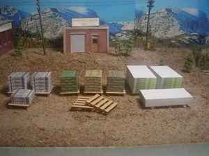 O gauge o scale lumber load Lumber yard detail set "O" Gauge - Picture 1 of 6