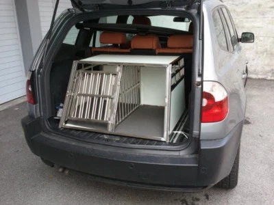 Hundetransportbox Hundebox DOPPELBOX XXL mit Gitter-Separation (CA-XXL-SEP) - Bild 1 von 4