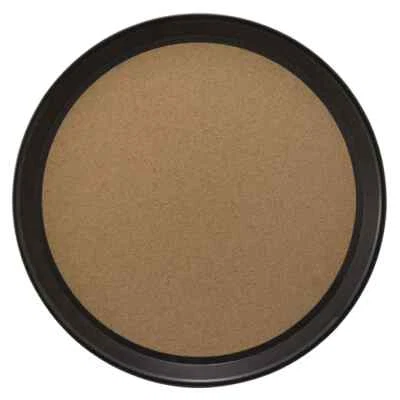 Winco Easy Hold Round Tray, 16-Inch, Black by Winco - Image 1 of 2