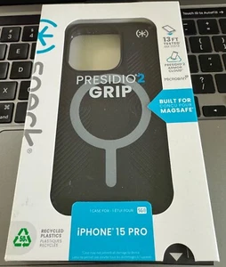 Speck Speck Apple iPhone 15 Pro Presidio 2 Grip Case with MagSafe - Black - Photo 1 sur 2