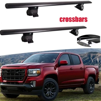 Barra transversal portadora compatible con GMC Canyon 2015-2022 sin portaequipajes de techo Foto 1 de 4