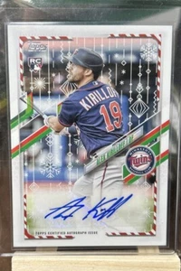 2021 Topps Holiday - WalMart Mega Box Autogramme #WHA-AK Alex Kirilloff/100 - Bild 1 von 2