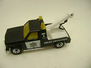 1987 MATCHBOX SUPERFAST #21 GMC POLICE EMERGENCY WRECKER UNIT 4 TOW TRUCK NEW - Picture 1 of 3