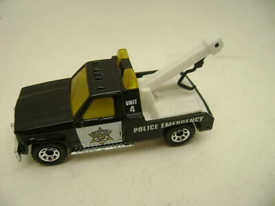 1987 MATCHBOX SUPERFAST #21 GMC POLICE EMERGENCY WRECKER UNIT 4 TOW TRUCK NEW - Image 1 of 3