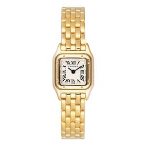 Cartier Panthere Mini W25034B9 18K Gelbgold Damenuhr Box Papiere - Bild 1 von 1
