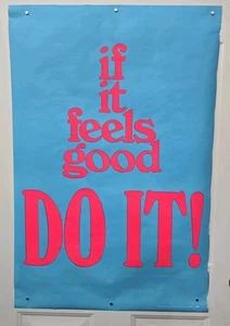 1972 Vintage Hippie Blacklight Poster "If It Feels Good Do It" Gemini Rising - Picture 1 of 7