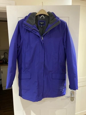 Lands End Women's Blue Squall Waterproof Insulated Winter Coat size L 16-18 - Image 1 of 4