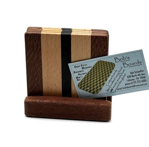 Olive Wood Coasters Set of 4, Wooden Drink Coasters, Rustic Living Room Decor - Picture 1 of 10