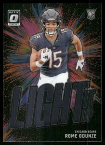 2024 Donruss Optic #10 Rome Odunze Light It Up Chicago Bears - Picture 1 of 2