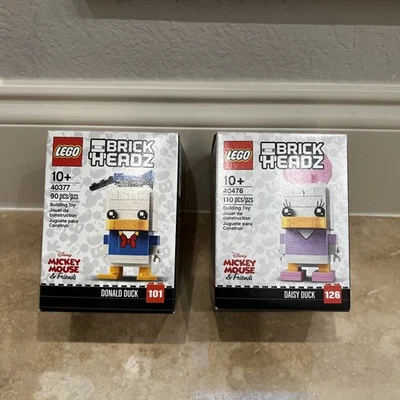 LEGO BrickHeadz 40476 40377  Donald and Daisy Duck Set of 2 NEW Sealed ship ASAP - Image 1 of 4