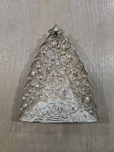 International Silver Christmas Tree Candy Dish - Picture 1 of 3