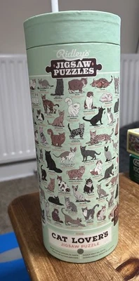 RIDLEY'S CAT LOVERS JIGSAW PUZZLE 1000 PIECES CAT BREEDS JIGSAW - Image 1 of 3