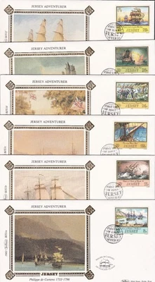 1983 JERSEY ADVENTURER DECIMAL STAMP BENHAM HIGH ST. SILK FIRST DAY COVERS #28 - Image 1 of 3
