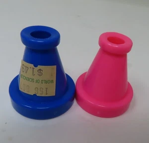 De Colección Lote 2 Medias Stuffer Premios Mundo de las Ciencias Caleidoscopio de Plástico o Prisma - Imagen 1 de 4