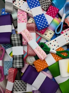 20 Meters of mixed ribbon - 1 meter lengths - Craft, card making, sewing - Picture 1 of 10