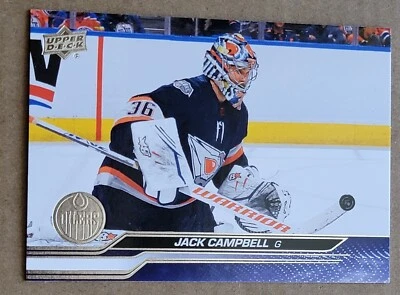 Jack Campbell 2023-24 Upper Deck Series 1 #72 Edmonton Oilers - Image 1 of 2