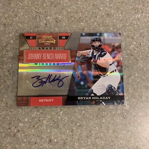 2011 Playoff Contenders Johnny Bench Award Winners Bryan Holaday /Auto /94 - Picture 1 of 4