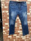 Affliction Mens Medium Blue Cooper Premium Relaxed Boot Leg Denim Jeans 36 x 34