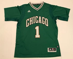 RARE Authentic Derrick Rose Chicago Bulls St Patricks Day Swingman Green Jersey - Picture 1 of 3