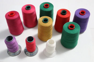 Sewing Thread Lot of 7 Tex-40 6000 Yards 1 Wooly and 2 Pearl Cotton - Image 1 of 4
