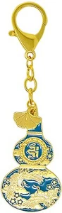 Feng Shui Fengshui HuLu Double Crane Longevity Stay Healthy Amulet Key Chains - Picture 1 of 6