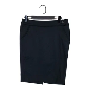 Miss Sixty Black Cotton Blend Knee Length High Rise Pencil Skirt - Size 12 - Picture 1 of 24
